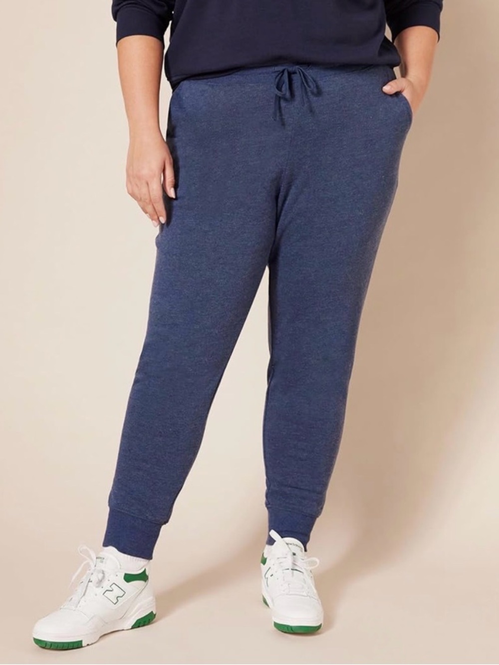 Amazon Essentials Cozy Navy Drawstring Joggers Womens Size M NWT